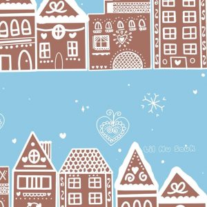 Gingerbread Town Winter Notebook