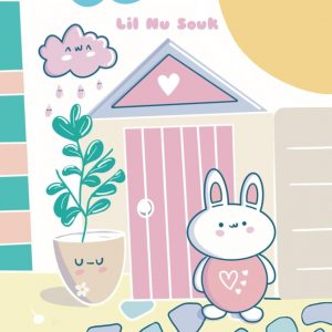 Kawaii Bunny and Kitty Home Notebook